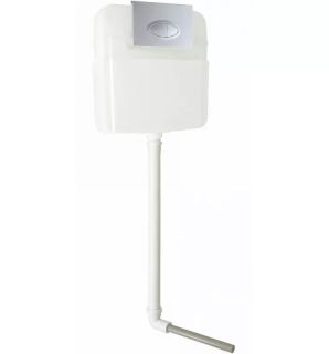 Комплект SantiLine SL-5021 + SL-02 приставной унитаз белый с бачком скрытого монтажа и клавишей смыва хром овал